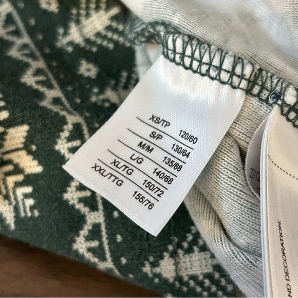 ❤️ Roots kids Green Patterned pyjama thermal top L - Picture 6 of 11